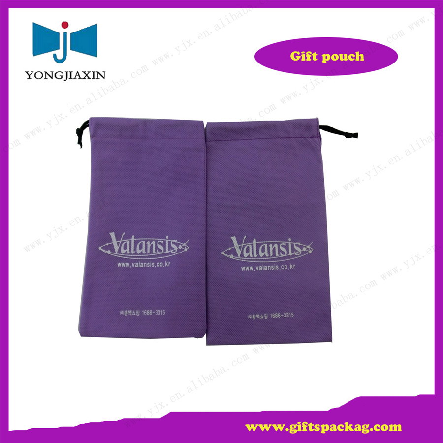 non-woven eco-friendly bag,non-woven purple pouch produce