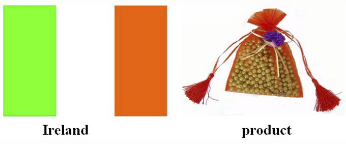 Ireland| oraganza pouch| gifts items| decoration bow| promotion| yongjiaxin