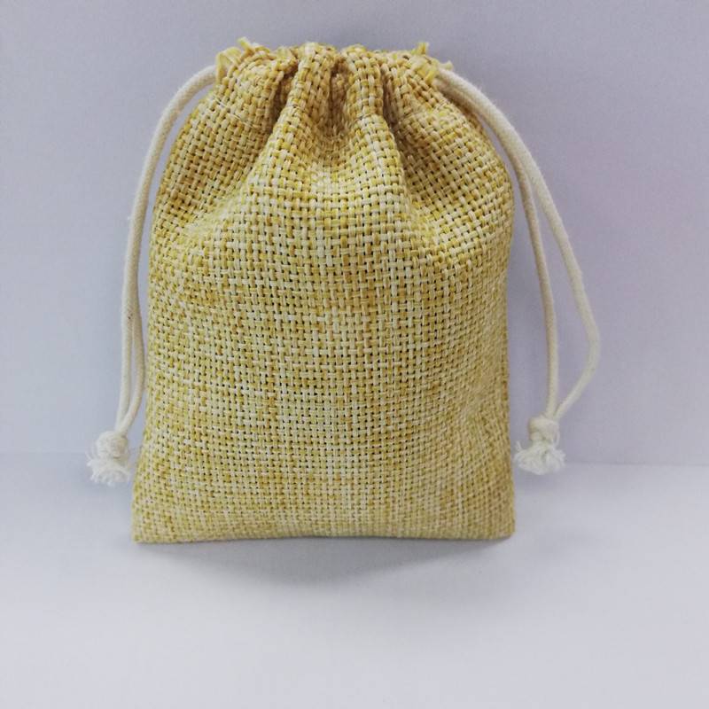 High Quality Custom Wholesale Linen Bags Mini Drawstring_Jute ...
